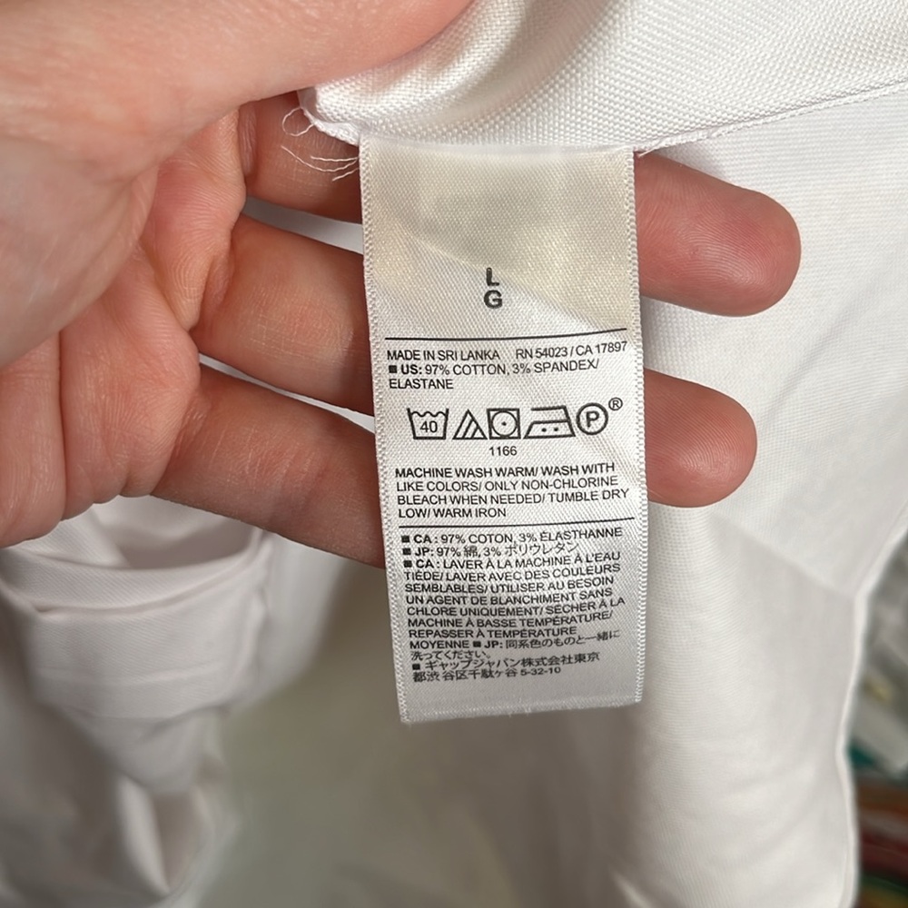 NWT Banana Republic Men's White Dress Shirt 0170 - Picture 5 of 8